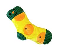 LAIOUSN Plush Sock Dog Squeaky Toy Chewable Puppy Teeth Cleaning Interactive Fun Noise Pet Training Treats Feeder For Small Chew Toy For Mental Stimulation