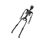 LAIOUSN Realistic Full Body Human Bone Halloweens Props Flexible Joints Portable Indoor Outdoors Decoration Fixed Halloweens Skeleton Decoration Graveyard Scene