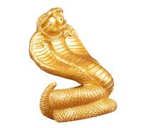 LAIOUSN Resins Chinese Snake Figure 2025 Years Statue Fengshui Ingots Animal Sculpture For New Years Home Decoration FengShui Ornament