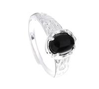 LAIOUSN Retro Unisex Adjustable Thumb Rings Silver Plated Silver Jewelry Portable Feathered Designs Ornament for Everyday Wear Open Feather Rings for Women Men Unisex