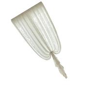 LAIOUSN Semi Sheer Embroidery Textured Shoe Cabinet Curtain Window Drape for Privacy Protective and Modern Homes Decoration Shoe Organizers Curtain