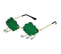 LAIOUSN Stylish Cool Clouds Sunglass Photo Props Frameless Shades Trendsetters Cool Shades Hipsters Costume For Women