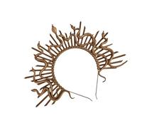 LAIOUSN Stylish Gold Medusas Headpiece Snake Crowns Fashion Accessory For Women’s Mythology Themed Costumes Celebrations Medusas Headpiece