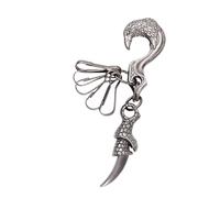 LAIOUSN Stylish Kirsite Necklace Trendy Hip Hop Jewelry Lightweight Comfortable Unisex Pendant for Daily Wear and Parties Kirsite Hawks Necklace