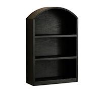 LAIOUSN Stylish Wooden Desktop Display Cabinet with Glass Door for Cosmetics Jewelry Home Decor Wooden Desktop Organizers