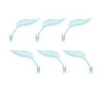 LAIOUSN Suction Cup Leaf Basking Platform 6PCS Spawning Grounds Resting Place For Turtles Reptiles Fisttank Terrariums Decors Bearded Dragon Basking Platform