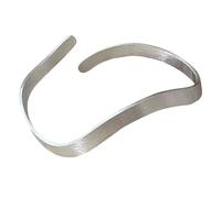 LAIOUSN Textured Fluctuation Pattern Modifiable Metal Bangle Unconfined Plan Everyday Jewelry Everyone Instances Unique Artisanal Bangle