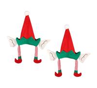 LAIOUSN Two Recyclable Christmas Headpieces Irish Festival Inspired Plan Unwoven Substance Inside Garnishes Christmas Hat Garnishes