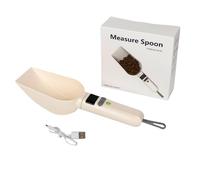 LAIOUSN USB Chargeable Digital Measuring Spoon Scale For Accurate Pet Food Portioning With Removable Easy To Clean Scale Accurate Pet Measurement