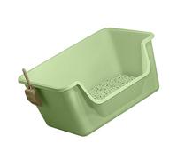 LAIOUSN Ventilated Opening Top Cats Litters Box AntiSplash Designs Deeply Body for Small Cats Low Entry Easy to Clean PP Includes Mats Kitten Box
