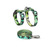 LAIOUSN Ventilated Polyamide Puss Utilize and Rope Set with Modifiable Belts Fast Release Clip for Comfortable Walks Modifiable Puss Utilize Conjuring Tape