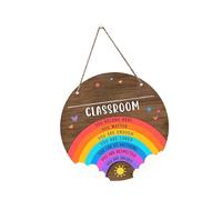LAIOUSN Welcome Sign For Classroom Welcomes To Our Classrooms Door Sign Decorations Back To School Doors Hanger Teacher Supplies Classroom Teacher Hanger Signs