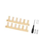 LAIOUSN Wooden Knitting Tool Multifunctional Easy Assembly for Weaving Blankets Shawls Sweaters Bags Beginner Knit