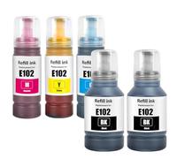 LAIPENG 102 Ink Refill Bottle Compatible with Epson 102 Multipack for Ecotank ET-2850 ET-3850 ET-2856 ET-4856 ET-4850 ET-2756 ET-4750 ET-2851 ET-15000 ET-2700 ET-2750 ET-2751 Printer (BK*2/CMY)