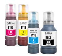 LAIPENG E113 Multipack Compatible with E113 Ink Refill Bottle for ET-16150 ET-16600 ET-16650 ET-15000 ET-5100 ET-5150 ET-5160 ET-5170 ET-5800 ET-5850 ET-5880 (BK/C/M/Y)