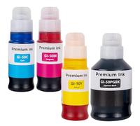 LAIPENG GI-50 GI50 Ink Bottles Compatible with Canon PIXMA GM2050 GM4050 G5050 G6050 G7050 Printer 4 Color Multipack (Black/Cyan/Magenta/Yellow)