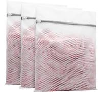 LAIREG Multi-use Washer Bag for Delicates, Travel Storage Organize Bag for Washing Machine, Washing Bags with Premium Zipper for Portable Washer Pack of 3 (1S, 1M, 1L)