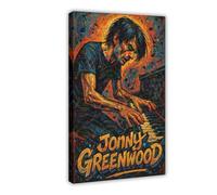 LAIRIBA Contemporary_Pop-Pianist-Jonny-Music-Greenwood Poster Print for Teen Boys Room Canvas Wall Art Canvas Painting Print Frame 20x30inch