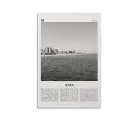 LAIRIBA Gaza Print Black And White, Gaza Wall Art, Gaza Poster, Gaza Photo, Gaza Wall Décor, Gaza Map, Palestine Posters Celebrity Decorative PaintingsUnframe-style 12x18inch(30x45cm)