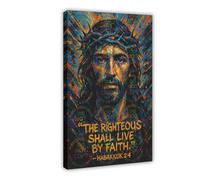 LAIRIBA Habakkuk 2∶4, Jesus' Teachings, Religious-beliefs Poster for Room Aesthetics Canvas Wall Art Poster And Print Frame 20x30inch