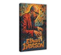 LAIRIBA Jazz-pianist-Ethan-Iverson-Music Art Wall Decoration Poster Family Bar Restaurant Garage Cafe Art Sign Gift Frame 20x30inch
