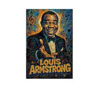 LAIRIBA Movie Actor Louis_Armstrong Canvas Art Poster And Wall Art Picture Print Modern Family Bedroom Decor Unframe 24x36inch