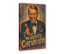 LAIRIBA Movie Actor Maurice_Chevalier Poster Print for Teen Boys Room Canvas Wall Art Canvas Painting Print Frame 16x24inch