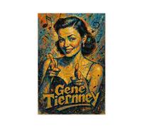 LAIRIBA Movie Actress Gene_Tierney Cute Action Poster Bedroom Canvas Decor Sports Landscape Office Room Decor Gift Unframe 24x36inch
