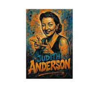 LAIRIBA Movie Actress Judith_Anderson Cute Action Poster for Room Aesthetics Canvas Wall Art Poster And Print Unframe 12x18inch