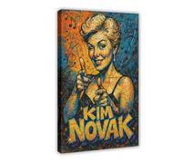LAIRIBA Movie Actress Kim_Novak Cute Action Poster for Room Aesthetics Canvas Wall Art Poster And Print Frame 12x18inch
