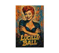 LAIRIBA Movie Actress Lucille_Ball' Smile Poster Print for Teen Boys Room Canvas Wall Art Canvas Painting Print Unframe 16x24inch