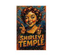 LAIRIBA Movie Actress Shirley_Temple Cute Action Canvas Art Poster And Wall Art Picture Print Modern Family Bedroom Decor Unframe 16x24inch