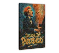 LAIRIBA Pianist-Ignacy-Jan-Paderewski-music Canvas Posters Wall Art Bedroom Office Room Decor Gift Frame 20x30inch