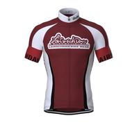 LairschDan Breathable Quick Dry Moisture Wicking Road Bike Top with 3 Large Rear Pockets, Stretch 3D Cut MTB Cycling Shirt for Outdoor Riding