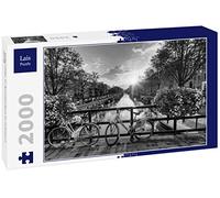 Lais Jigsaw Puzzle bicycles in Amsterdam in black and white 2000 pieces