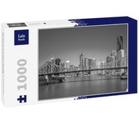 Lais Puzzle Brisbane with Story Bridge in Australia at night in black and white 1000 pieces