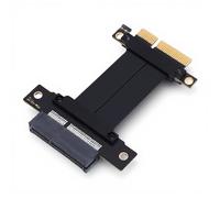 LAISANIM PCIe 4.0 X4 Riser Cable, Lossless Graphics Card Extender for M.2 GPU WiFi Live Wire, Bootable Acquisition Cards without USB Disk, Plug and Play for Case (5cm)