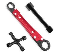 LAISGOO Plumbing Tools, Angle Stop Wrench Angle-On Wrench kit, plumbers wrench Angle Stop Removal Tool for professional plumber Installing New Compression Angle Stop and Removing Compression Ring