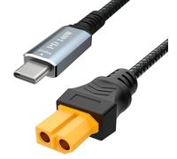 Laisomeke USB C to XT60 Charging Cable, 1.65FT Type C to XT60 Female Adapter PD 140W max Charging Cable for Drone, Solar Battery,etc for Tool-kitrc M7 M6 M6D M8S Charger(0.5M/1.65F)