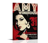 Laitais Music Amy Wall Art Winehouse Canvas Poster Music Posters for Room Aesthetic Canvas Wall Art Bedroom Decor12x18inch(30x45cm)