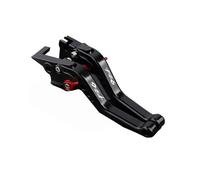 Laiteanqi Adjustable Motorcycle Short Brake Clutch Levers Compatible with Fz6 Fazer FZ6 2004-2010 FZ6R FZ 6R 2009-2020 Hand Brake Lever(Black red)
