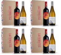 Laithwaites Red and White Wine Gift Set (Discovery Duo) 1 Spanish Red and 1 French White With Gift Box, 11-13% ABV (Pack of 4)