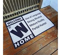 LAIX Premium Quality Gaming Rated Doormat, Adult Rating Theme, Anti-Slip, Weather-Resistant, 35.4" x 23.6" - Perfect Gamer Gift