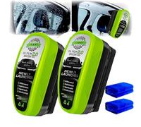 Laixa Glass Cleaner, Clearvision Car Windshield, Clear Vision Car Windshield Glass Cleaner, Upgrade Automotive Oil Film Cleaning Brush, Crystal-Clear View in Any Weather (2set)