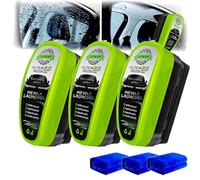 Laixa Glass Cleaner, Clearvision Car Windshield, Clear Vision Car Windshield Glass Cleaner, Upgrade Automotive Oil Film Cleaning Brush, Crystal-Clear View in Any Weather (3set)