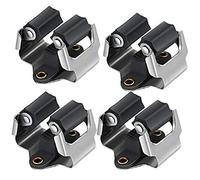 LAIXIABAO 4 Pcs Mop Broom Holder Tool Heavy Duty Mop Wall Mounted Clips Hangers for Closet Kitchen Garden Garage Bathroom