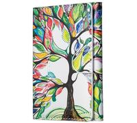 LaiYHe Magnetic Wallet, 6 Card Slots Holder, Flip PU Leather, Slim Minimalist Phone, Compatible with MagSafe Phones and Cases, for iPhone 17/16/15/14/13/12/Pro/Max/Plus (Tree of Life)