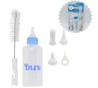 LAIYOHO Pet Nursing Bottle Kit 60ml with 4 Extra Teats & Cleaning Brush, Milk Feeding for Kittens Puppies Small Animals