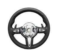 laiyonggr Upgradeable Forged Carbon Fiber Leather Steering Wheel Compatible for BMW M3 M4 M5 E90 E92 F30 F35 F10 F35 F22 F18 F80 F82 Sports Ca(Smooth skin)