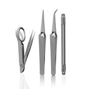 Laja Imports 4 Pcs Foreign Object Removal Kit Splinter Probe Eye Magnet Splinter Removal Kit O.R. Grade Stainless Steel for Educational Use